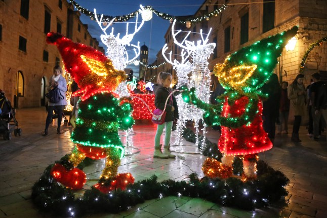 Christmas feel to the Stradun