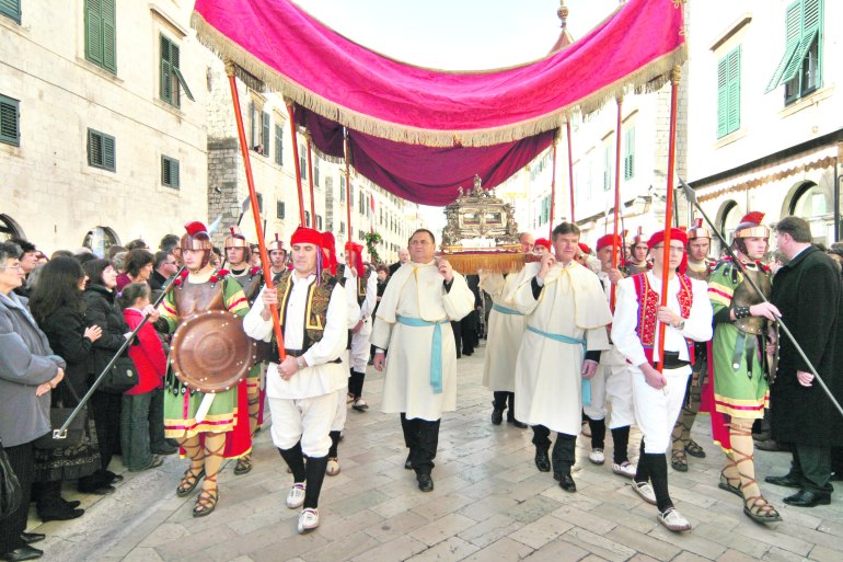St. Blaise's Procession through Dubrovnik Old City