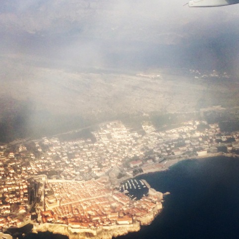 Dubrovnik as seen from plane
